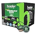 beaniac Organic Downtime Decaf Swiss Water Decaffeinated, Medium Roast, Single Serve Compostable K Cup Coffee Pods, Organic Arabica Coffee, Keurig
