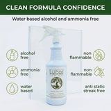 Acrylic & Plastic Cleaner Spray for Non-Porous Surfaces & Tanning Beds, Ready to Use Streak-Free Cleaner for Plexiglass, Glass, Mirrors, Chrome