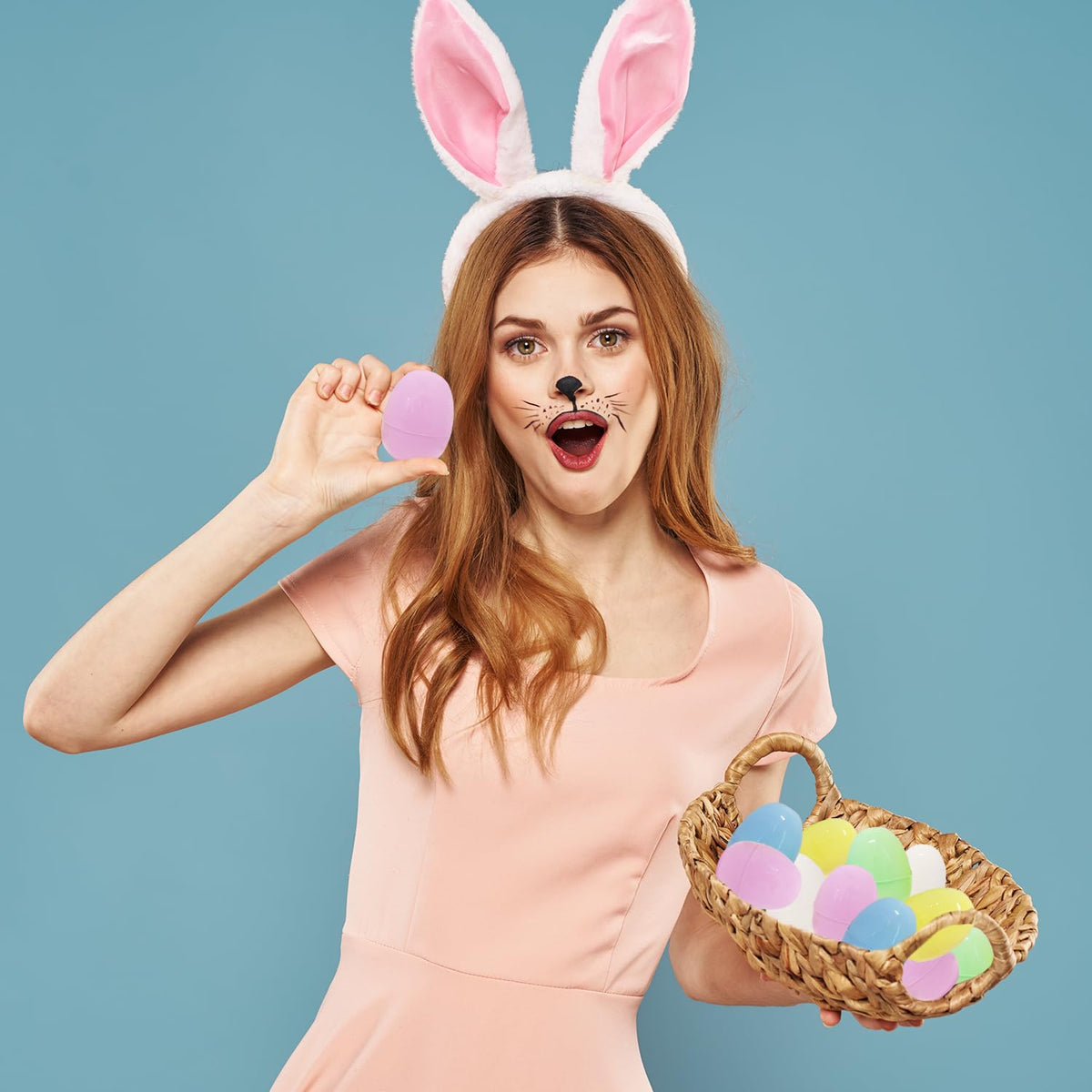Fillable Easter Eggs 2000-Pack, Pastel Colorful Bright Plastic Easter Eggs with Hinge, Perfect For Easter Egg Hunt, Surprise Egg, Easter Hunt