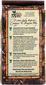 Certified Organic Yerba Mate - Dark Roast 12 oz. loose tea - (Pack of 3)