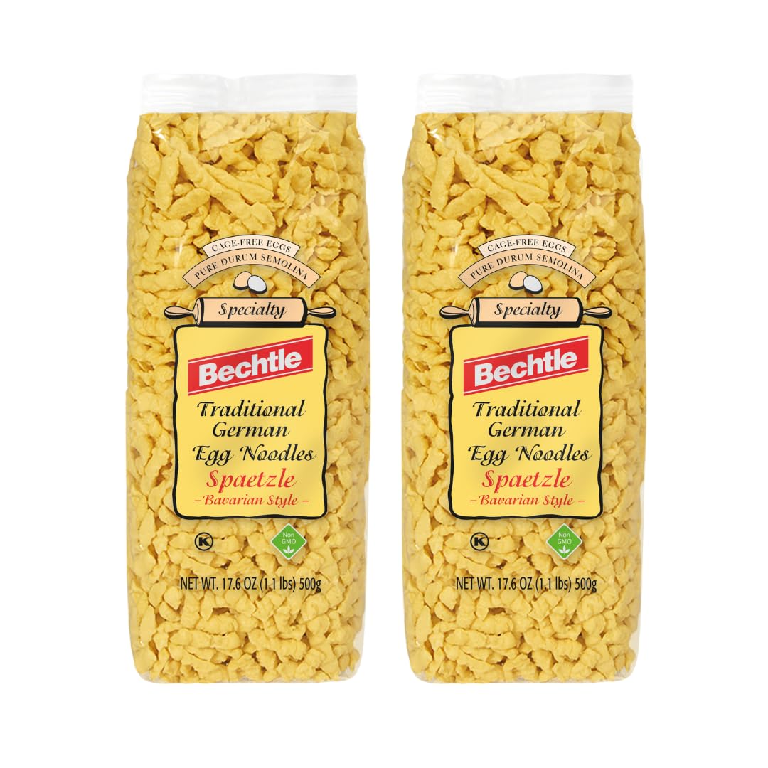 Bechtle Spaetzle Bavarian Style Egg Noodles - Traditional German Pasta, Authentic Imported from Germany, Cage-Free Eggs & Durum Wheat Semolina