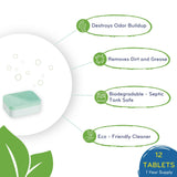 Eco-Gals Dishwasher Cleaner - 12 Tablets - 12 Month Supply - Unscented