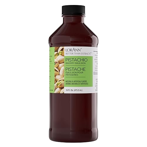 Lorann Oils Pistachio Bakery Emulsion: Genuine Pistachio Aroma, Perfect for Boosting Nutty Notes in Baked Goods, Gluten-Free, Keto-Friendly, Pistachio