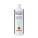 Essential Oxygen Food Grade Hydrogen Peroxide, Natural Cleaner, 3% USP, White, 16 Ounce