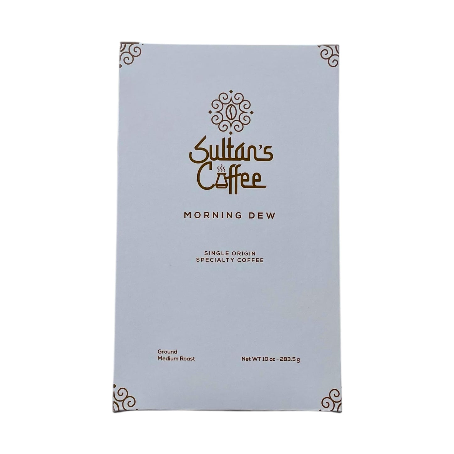 Sultan's Coffee Morning Dew Medium Roast ground - Red Bourbon, Single Origin El Salvador, Natural Process, Chocolate & Citrus Notes, 10 Ounces