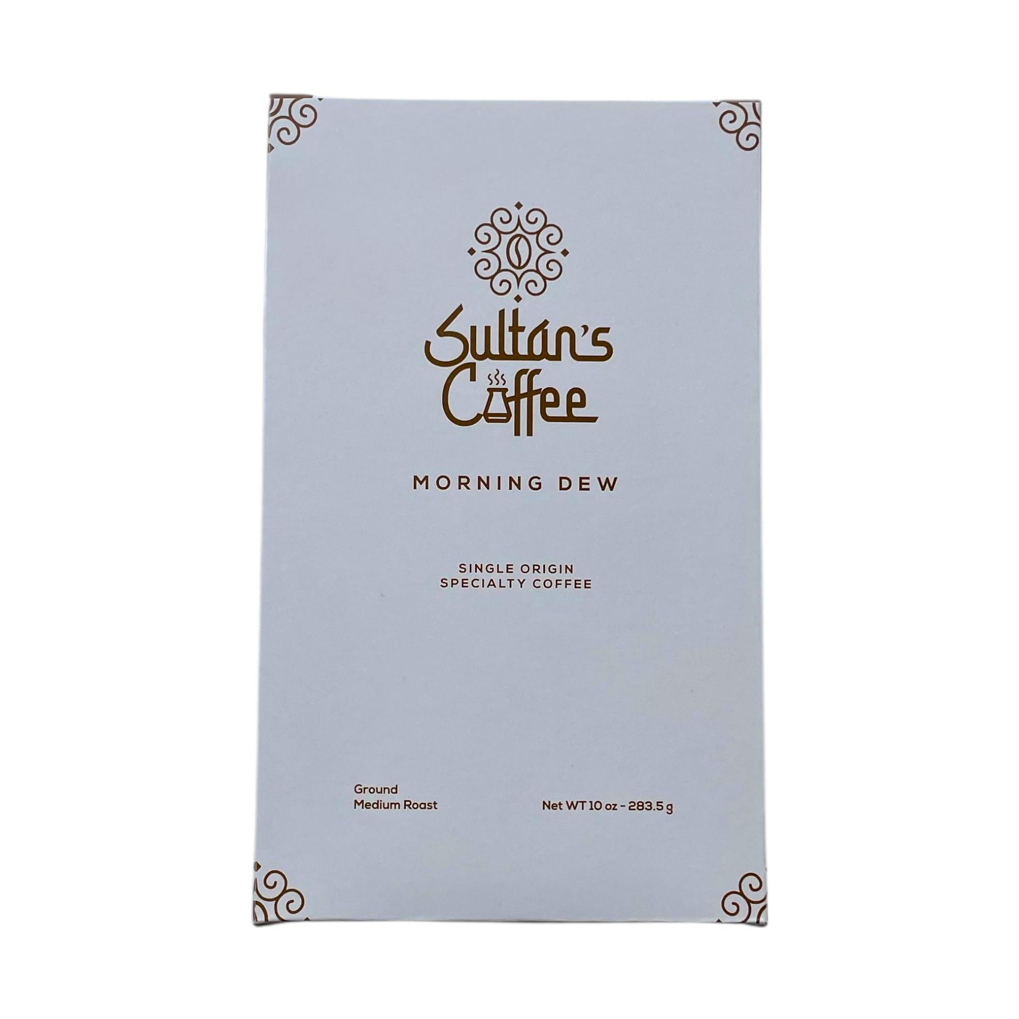 Sultan's Coffee Morning Dew Medium Roast ground - Red Bourbon, Single Origin El Salvador, Natural Process, Chocolate & Citrus Notes, 10 Ounces