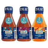 Blue Dragon Mixed Minis Variety Pack - 2oz (Pack of 6 Total: 2 of Each Sauce) - Mini Reduced Sugar Thai Sweet Chili Sauce, Mini Thai Sweet Chili
