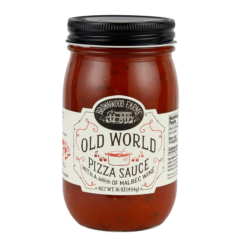 Brownwood Farms Old Pizza Red Sauce With Malbec Wine, Gluten Free, 16oz