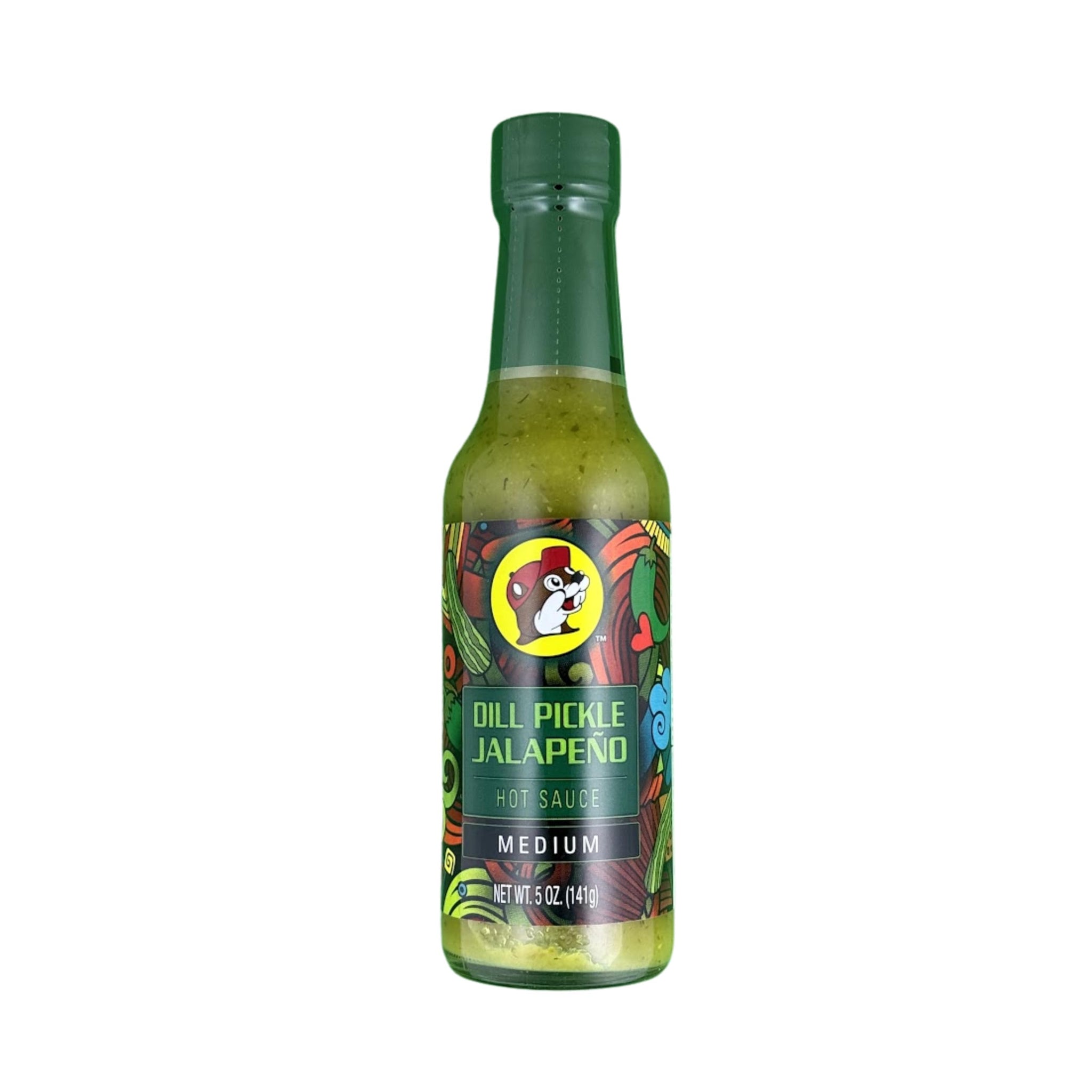 Buc-ee’s Dill Pickle Jalapeño Hot Sauce - Tangy & Mildly Spicy, Gluten Free, 5 oz Bottle