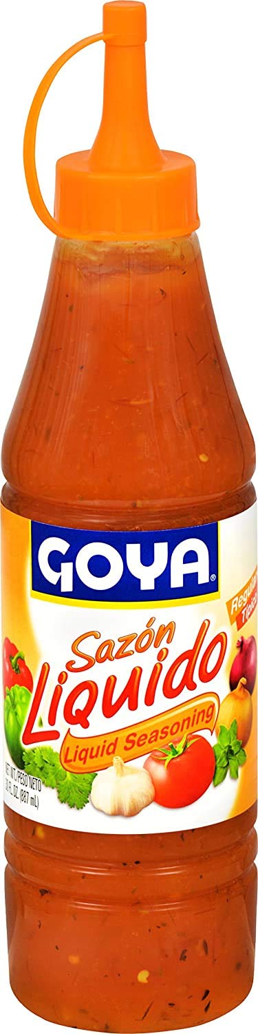 Goya Foods Sazón Liquido Liquid Seasoning, 30 Fl Oz (Pack of 12)