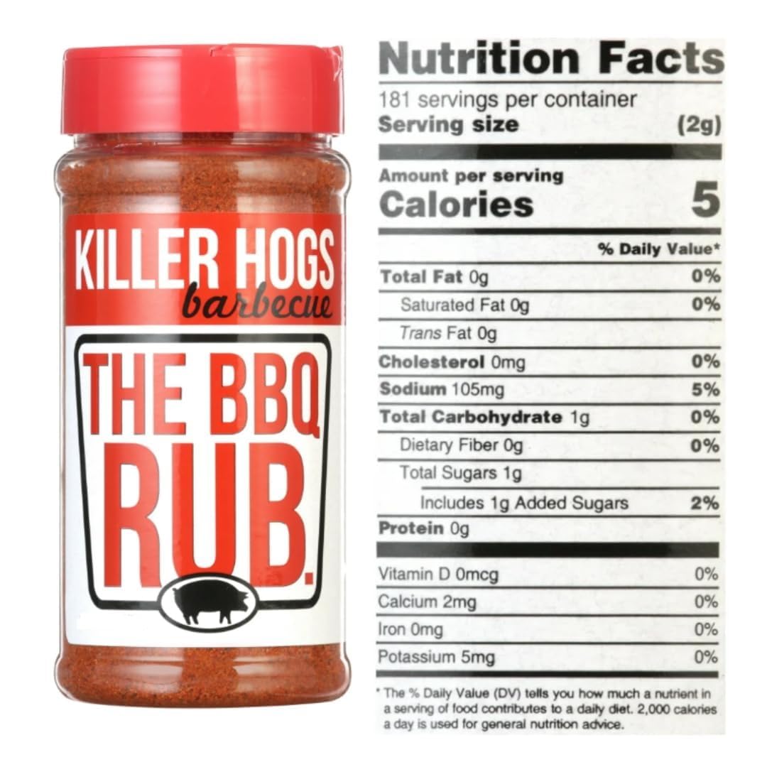 Kiler Hog BBQ Rub Seasoning - Premium Barbecue Dry Rub for Beef, Steak, Burgers, Pork & Chicken | Bold Flavor & Perfect Bark | 11 oz Each (Pack of 2)