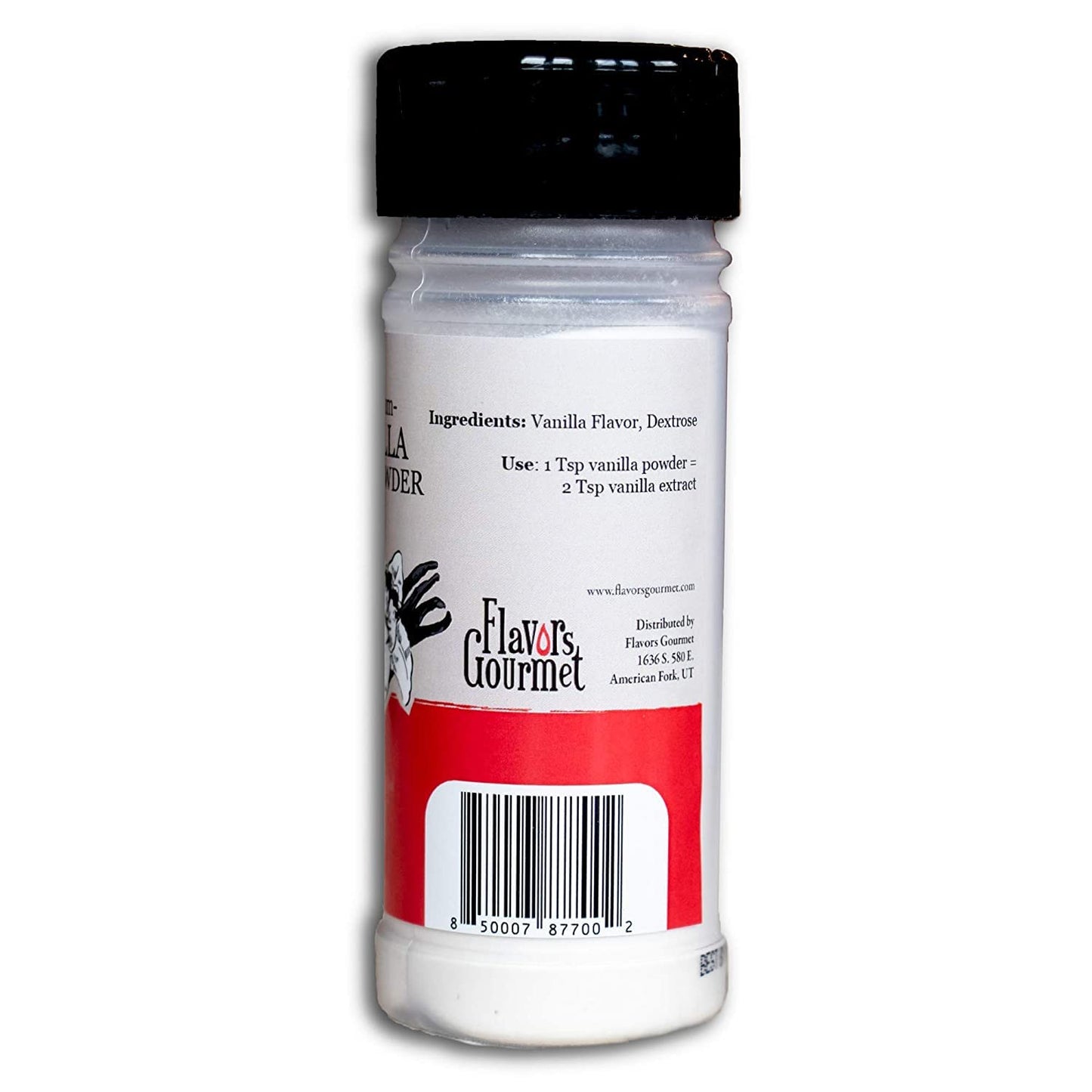 Flavors Gourmet Premium Vanilla Bean Powder - 8 oz - Baking Ingredient, Smoothie Enhancer & Coffee Flavoring - Alcohol-Free Vanilla Flavoring - Pure