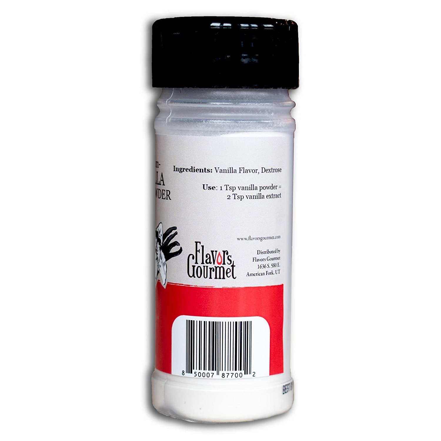 Flavors Gourmet Premium Vanilla Bean Powder - 8 oz - Baking Ingredient, Smoothie Enhancer & Coffee Flavoring - Alcohol-Free Vanilla Flavoring - Pure