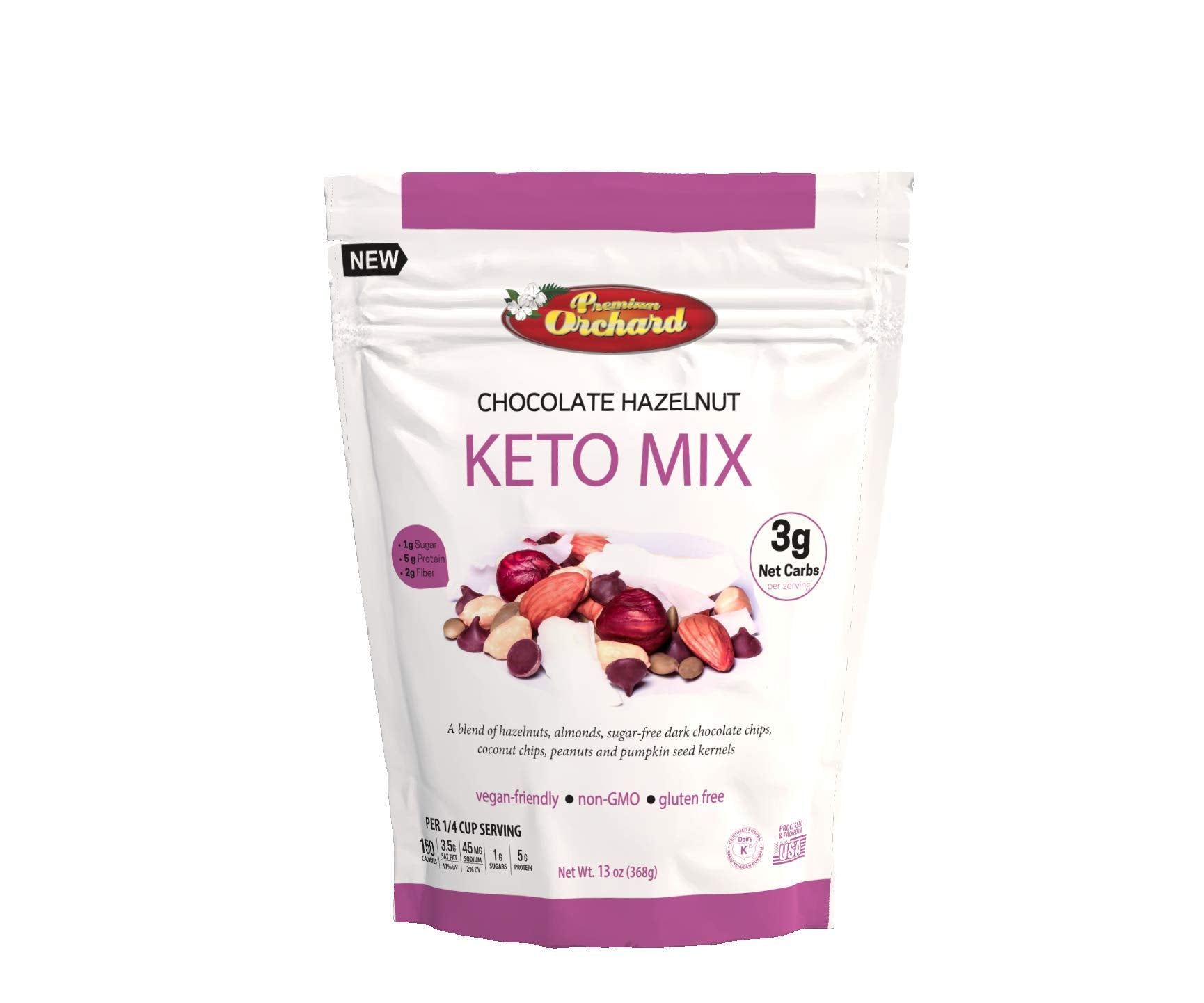 Chocolate Hazelnut KETO Mix - 3 NET CARBS - by Premium Orchard
