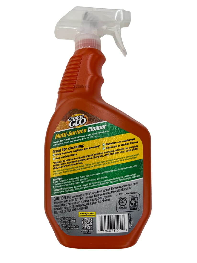 Orange Glo Multi-Surface Cleaner, Fresh Orange Scent, 32 Fl Oz