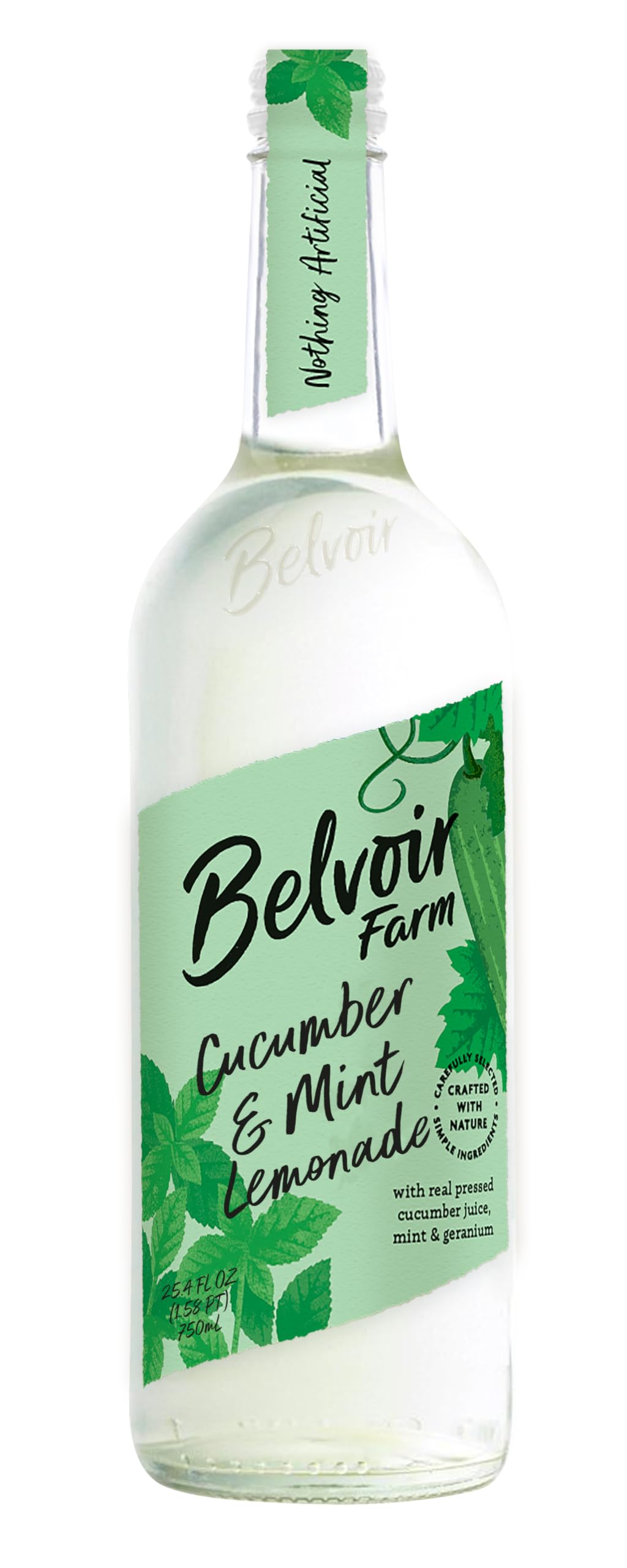 Belvoir Cucumber & Mint Presse 750ml (Pack of 2)| Refreshing Cucumber and Mint Beverage | Perfect for Summer | No Artificial Flavors | Light and Crisp