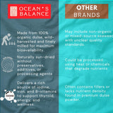 Organic Dulse Powder - Wild-Harvested Seaweed from the North Atlantic - Natural Sea Vegetable - Ocean’s Balance (16 oz)
