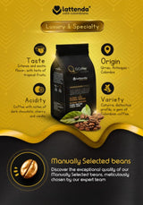 Lattenda Q.coffee Gran Reserva Specialty Coffee 340g - Authentic Colombian Whole Beans Coffee for Gourmet Delight