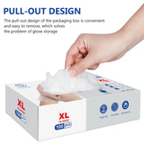 squish Disposable Gloves,Clear Vinyl Gloves Latex Free Powder-Free Glove Cleaning Health Gloves for Kitchen Cooking Cleaning Food Handling