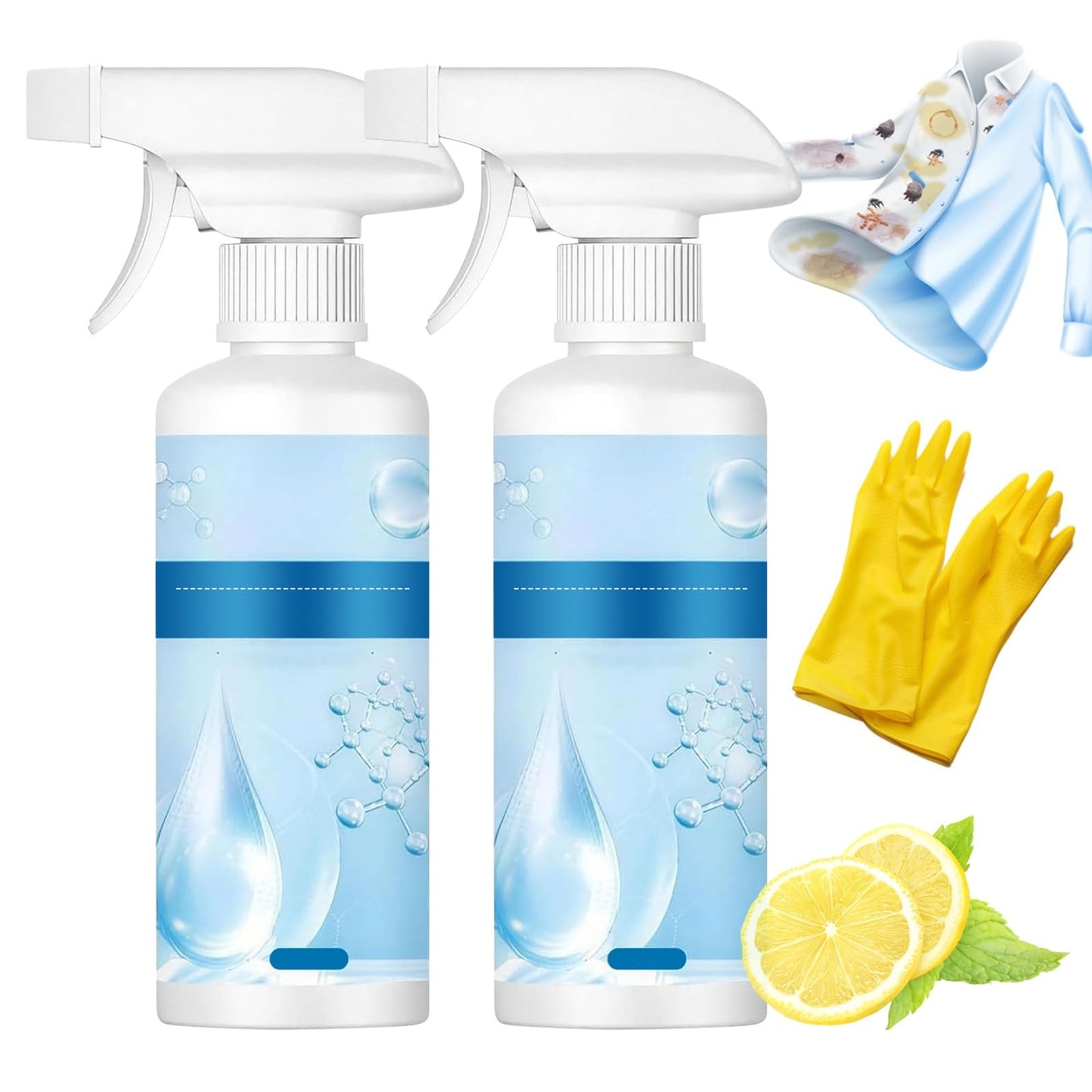 2026 2PCS Clothing Emulsifier Stain Remover, Clean Shop Clothing Emulsifier, Non-ionic Laundry Pre-Treatment, Fabric Conditioner, Spot Stain