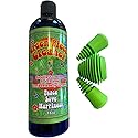 Green Piece® Glass Cleaner 16 oz Bottle with Set of 3 Silicone Plugs (Made in USA) - Excellent for Scent Proofing and Cleaning