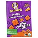 Annie's Organic Cheddar Squares, Baked Cracker Snacks, 7.5 oz