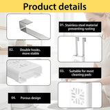 Toilet Tank Tablet Holder, Versatile Toilet Bowl Hanging Cleaner and Deodorizer Hanger, Prevents Flapper Jams & Residue, Extends Life of Drop-in