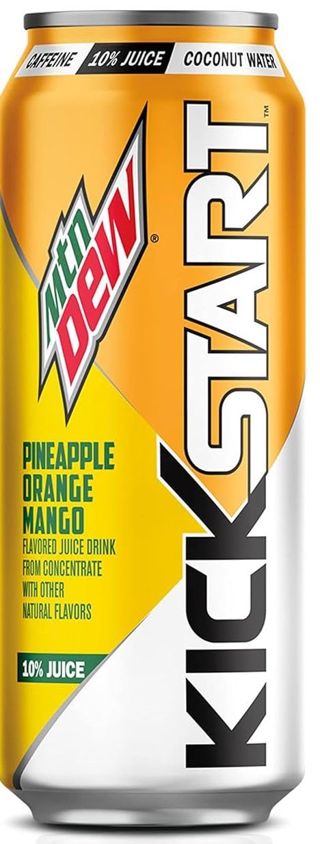 Mountain Dew Kickstart Energy Drink Variety Pack - 16 Count