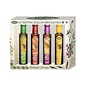 Mantova Organic Flavored Extra Virgin Olive Oil Variety Pack - Garlic, Basil, Chili, and Lemon (8.5 oz Bottles, Pack of 4) - Perfect for Cooking, Dressing, and a Great Gift Item
