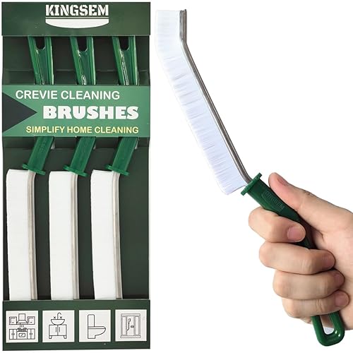 KINGSEM New Crevice Cleaning Brush, Hard-Bristled Washing Brush, Corner Edge Cleaning Brush, Multifunctional Gap Brushes for Kitchen countertop
