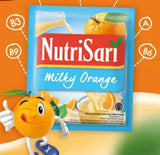 NutriSari Milky Orange Instant Drink Powder 10-ct, 110 gram (Pack of 2)