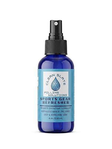 Clean Slate Sports Gear Refresher - Eliminates Odors at the Source, Breaks Down Sweat & Salt Buildup - For Hockey Gear, Football Pads, Cleats, Gloves