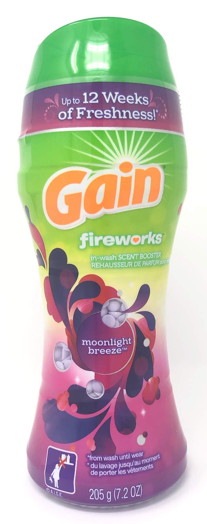 Gain Fireworks in-Wash Scent Booster Beads, Moonlight Breeze, 7.2 oz (Pack of 2)