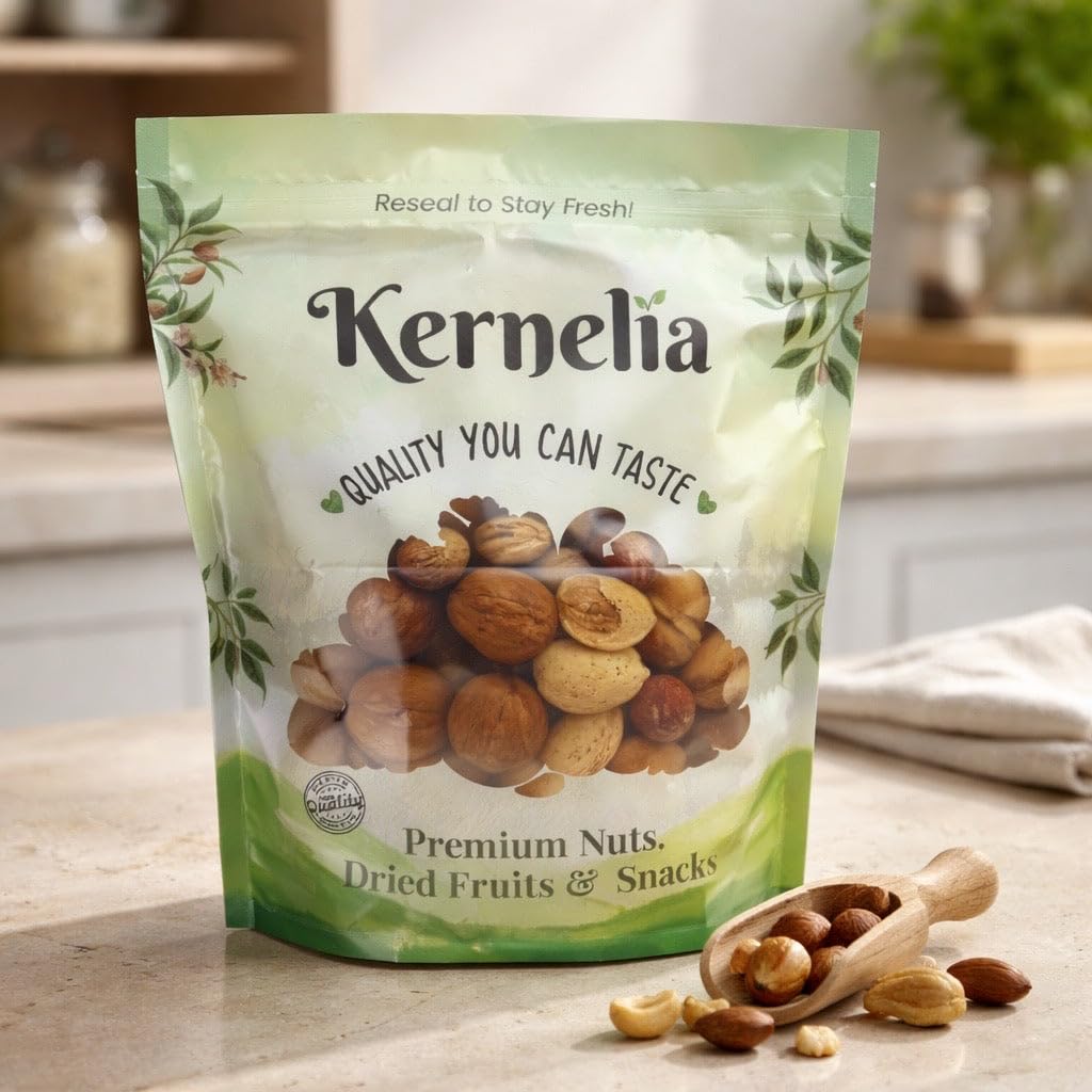 In-Shell Mixed Nuts Selection - Raw Almonds, Walnuts, Hazelnuts and Pecans, Unsalted Mixed Nuts in Shell, Assorted Whole Nuts Variety Pack, Natural