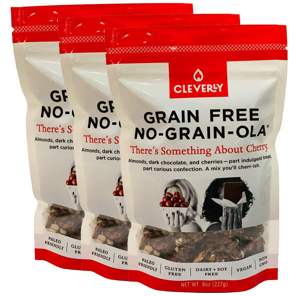 NO-GRAIN-OLA - Grain Free Granola | Paleo Friendly Healthy Snacks | Natural, Dairy Free, Soy Free, No Refined Sugars, Non GMO (8oz bags, 3 Bags Per