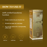 4 Boxes ORGANO Gourmet Cafe Latte,100% Certified Ganoderma Lucidum (80 Sachets)