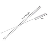 HUJI Stainless Steel Straws Cleaning Brush Perfect for Reusable Tumbler Straws (2 Brushes)
