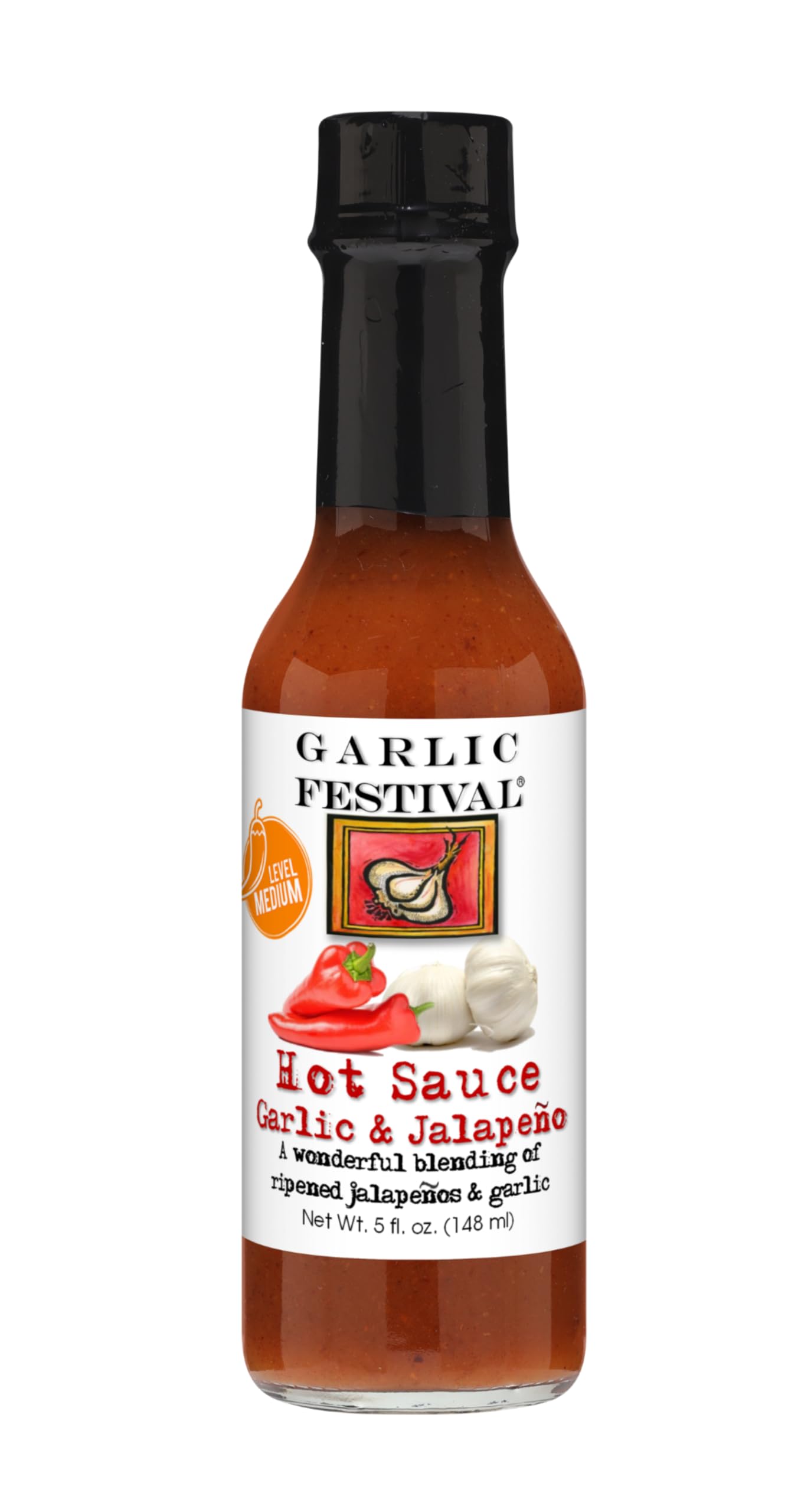Garlic Festival Garlic & Red Jalapeno Hot Sauce