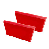CARTINTS 2pack Squeegee Blades Replacement Mini Squeegee, 5.1x 2 inch, for Cleaning Glass, Shower Door and Car Windows and Screen Printing,Red