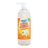Amazing Natural Based Laundry Detergent Liquid (128 Loads) - Powerful Natural Enzymes - USA Made (32oz Bottle)