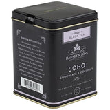 Harney & Sons SoHo Blend Black Tea, Chocolate & Coconut Flavored, 20 Sachets