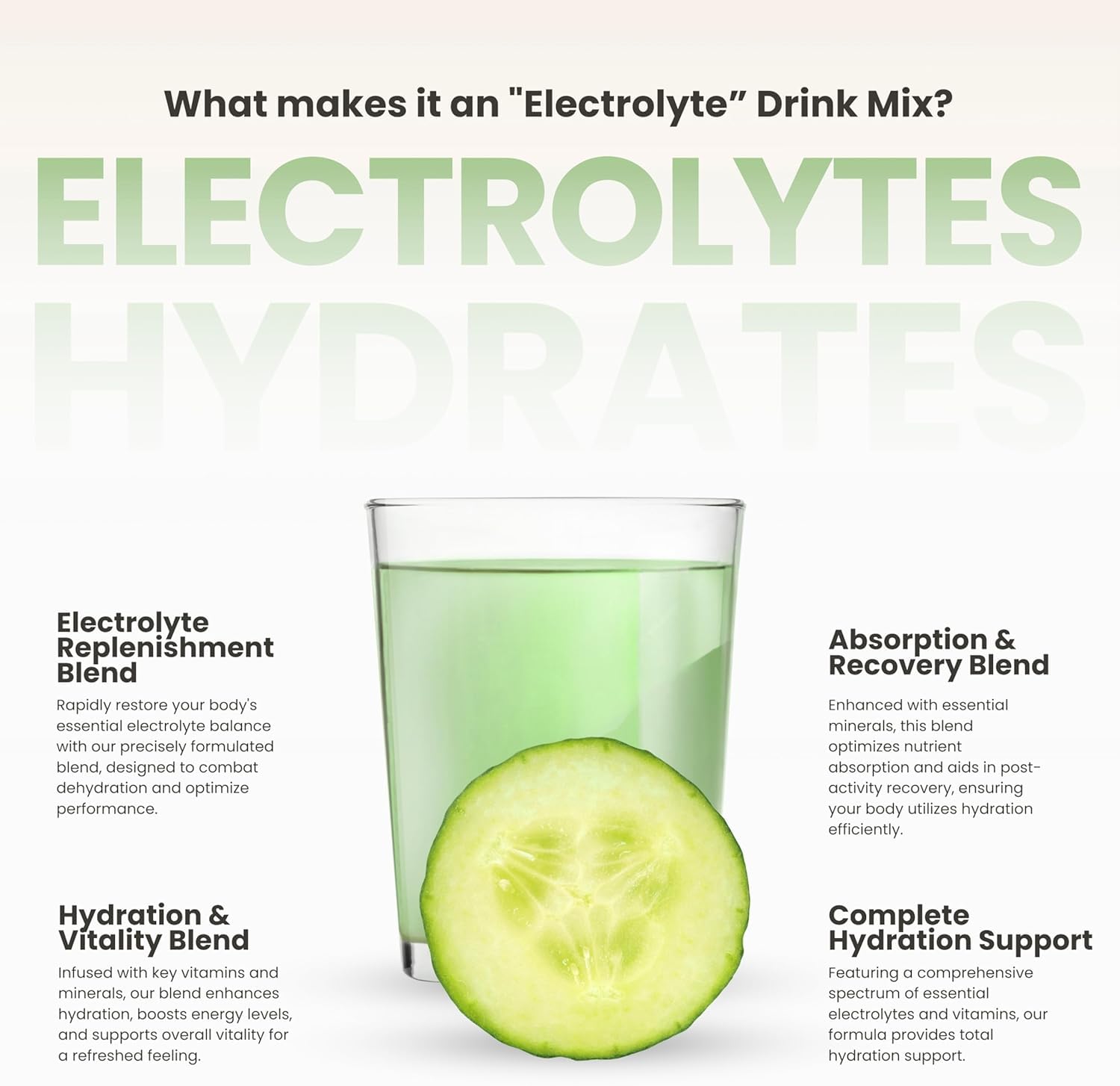 310 Nutrition Sugar Free Electrolytes Powder - Instant Hydration Packets for Daily Fluid Balance - Caffeine-Free Rehydration Drink Mix w/ Vitamins