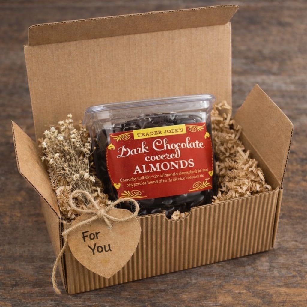 Dark Chocolate Covered Almonds, 16oz Gift Box - Perfect Chocolate Gift, Snack, or Dessert - Cold Packed for Warm Weather Delivery