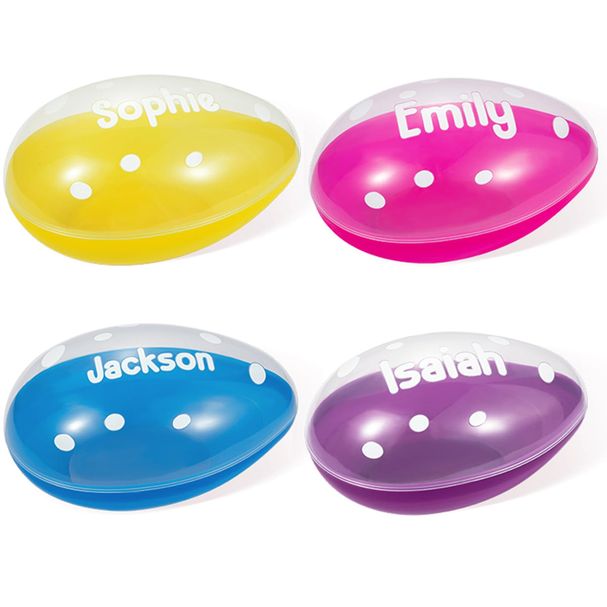 CALLIE Jumbo Easter Eggs Personalized, Custom Large Easter Eggs Fillable with Name (GSUS00143)