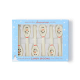 Two's Company Snowman Peppermint Flavor Candy Spoons in Gift Box, 2.53-Ounce, Set of 6