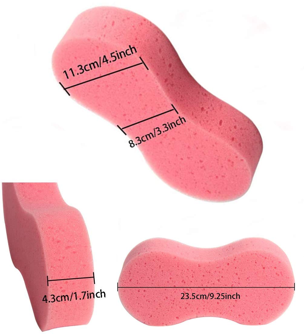 2 PCS Car Wash Sponges Handy Multi-Functional Washing Sponges Cleaning Scrubber Car Cleaning Supplies for Washing Cars and Kitchen with Vacuum