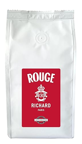 Rouge Richard Whole Bean Coffee, 8.8 ounces per bag 1 bag of Rouge Richard, These beans are for coffee and espresso, Roasted in Paris