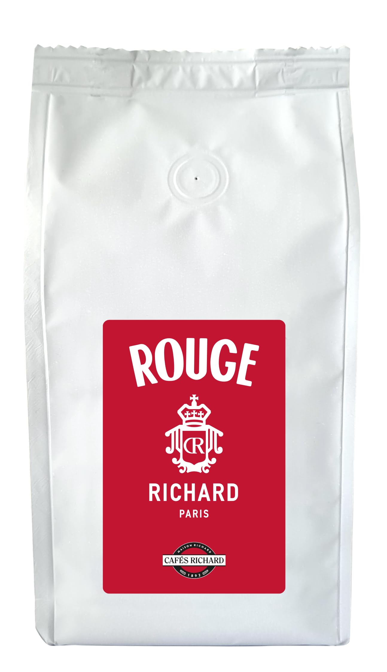 Rouge Richard Whole Bean Coffee, 8.8 ounces per bag 1 bag of Rouge Richard, These beans are for coffee and espresso, Roasted in Paris