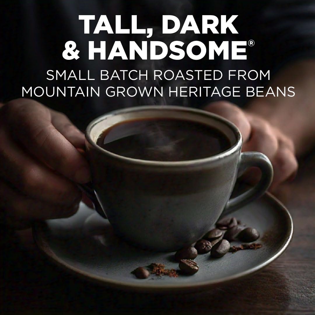 Maud's Dark Roast Ground Coffee, 3 Bags, (60oz), 100% Arabica Coffee, 156 Servings