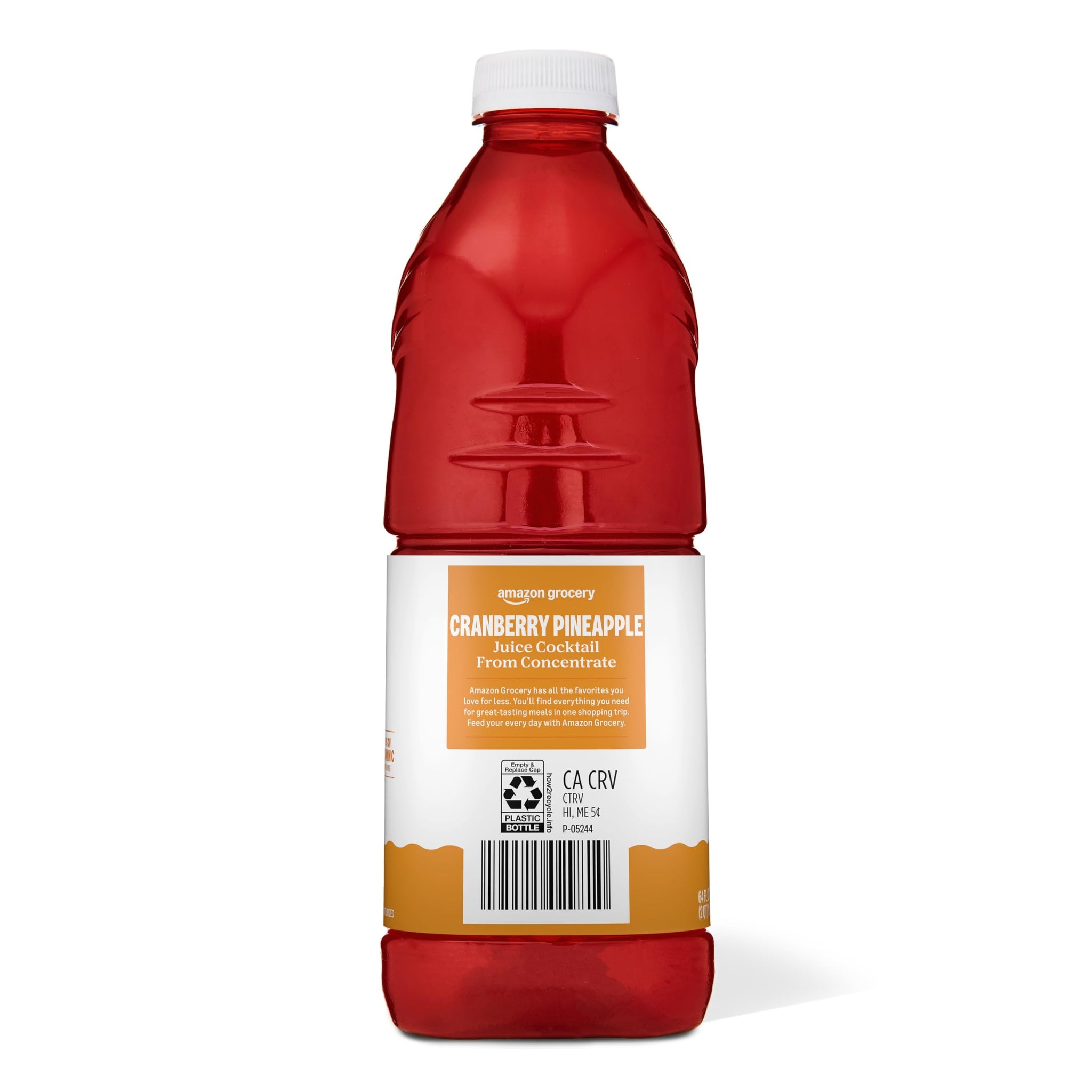 Amazon Grocery, Cranberry Pineapple Juice Cocktail, 64 Fl Oz